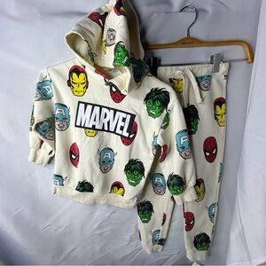 Marvel Superhero Kids pant Set - Cream